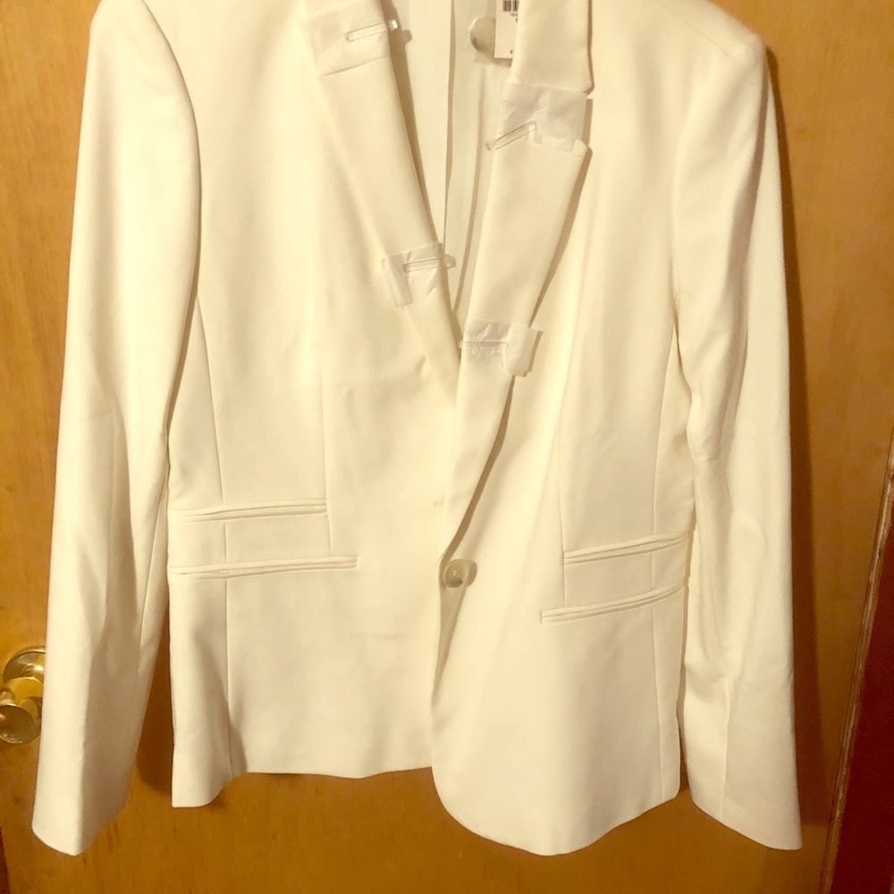 NWT Express One Button Jacket Ivory Size 10